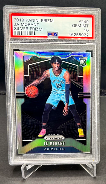 PSA 10 2019 Panini Prizm Ja Morant RC Rookie Silver Prizm Refractor NBA