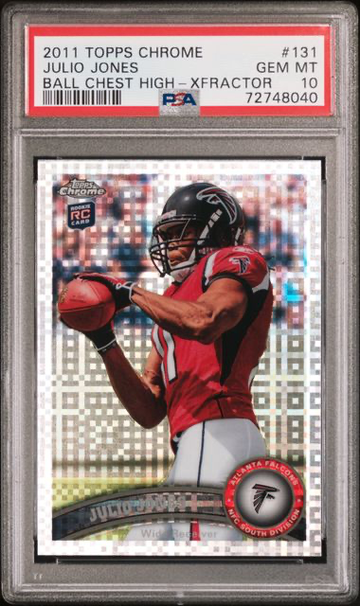 2011 Topps Chrome Julio Jones Xfractor PSA 10 RC #131