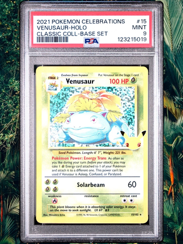 2021 Pokemon Celebrations VENUSAUR Holo #15 PSA 9