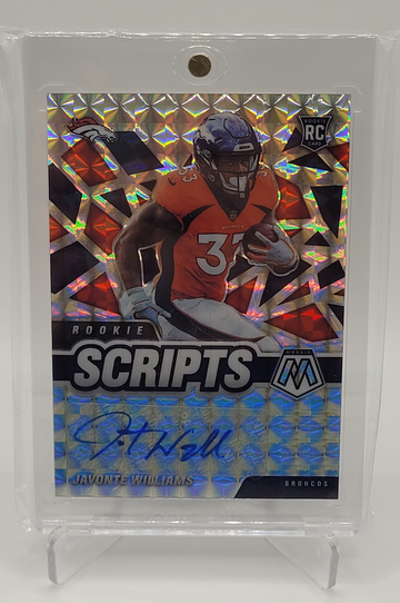 2021 Panini Mosaic Rookie Scripts Prizm Javonte Williams Auto #RS-15