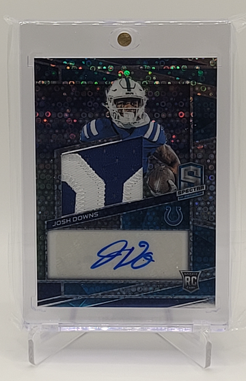 2023 Panini Spectra Disco Prizm Josh Downs #221 RPA /50