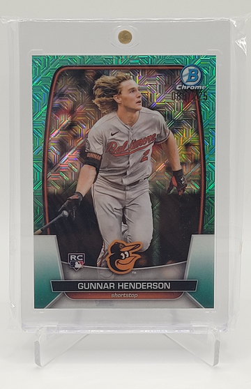 2023 Bowman Chrome Mega Aqua Refractor Gunnar Henderson Rookie Card #65 /225