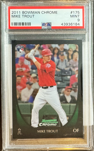 2011 Bowman Chrome Mike Trout RC Rookie #175 PSA 9 MINT