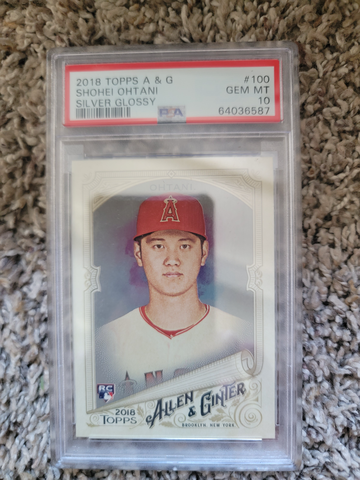 2018 Topps A&G Silver Glossy variation Shohei Ohtani PSA 10