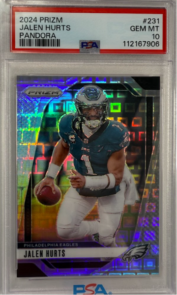 Jalen Hurts 2024 Prizm Pandora PSA 10 #231