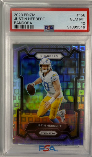 2023 Panini Prizm Pandora Justin Herbert /400 PSA 10 #158