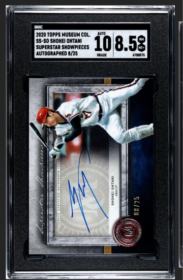 2020 TOPPS MUSEUM COLLECTION SHOHEI OHTANI SUPERSTAR SHOWPIECES AUTOGRAPH 8/25