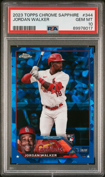 2023 Topps Chrome Sapphire - Jordan Walker #344 - PSA 10