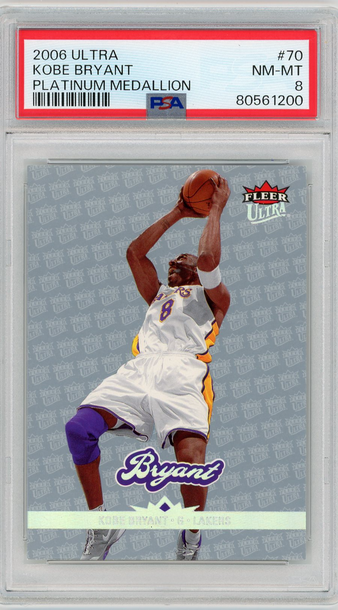 Kobe Bryant 2006 Ultra Platinum Medallion /100 PSA 8