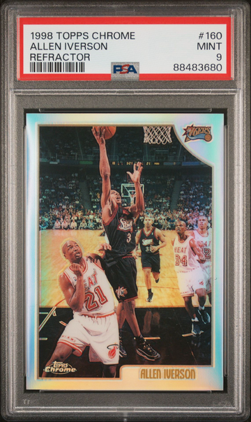Allen Iverson 1998 Topps Chrome Refractor PSA 9