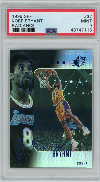 Kobe Bryant 1999 SPx Radiance /100 PSA 9