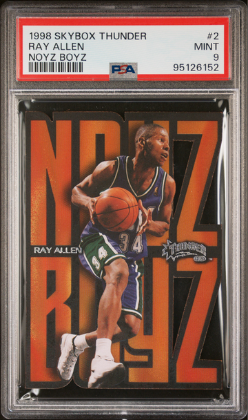 Ray Allen 1998 Skybox Thunder Noyz Boyz PSA 9