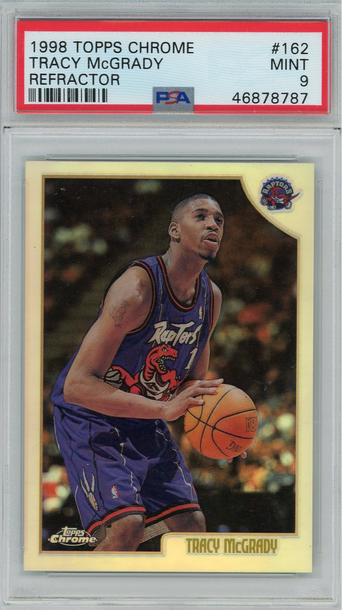 Tracy McGrady 1998 Topps Chrome Refractor PSA 9