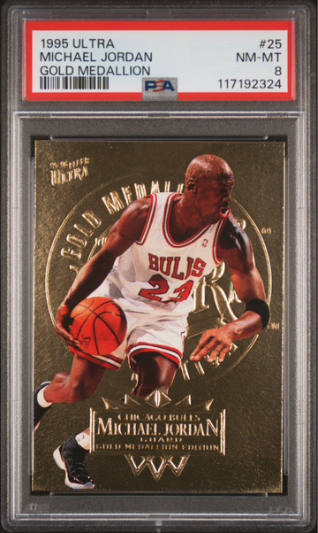Michael Jordan 1995 Ultra Gold Medallion PSA 8