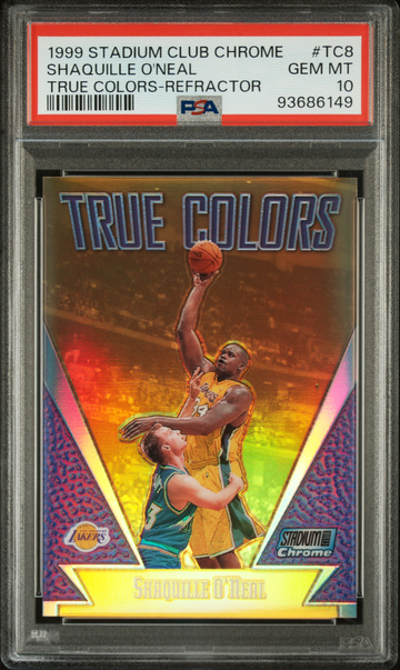 Shaquille O'Neal 1999 Stadium Club Chrome True Colors Refractor POP 31 PSA 10
