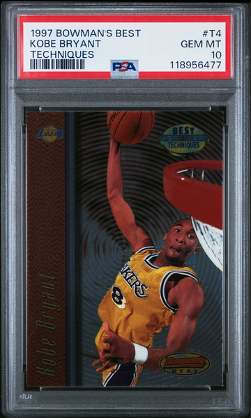 Kobe Bryant 1997 Bowman's Best Techniques PSA 10