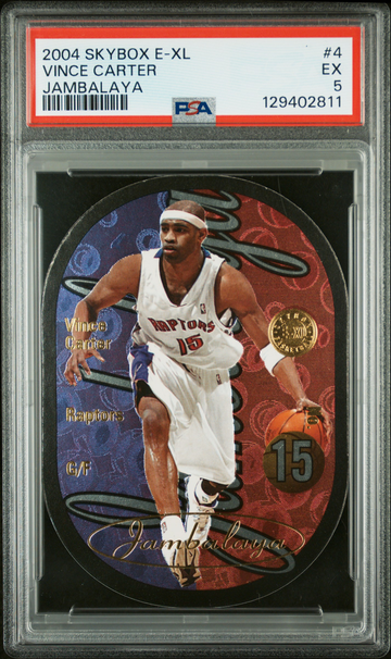 Vince Carter 2004 Skybox E-XL Jambalaya PSA 5