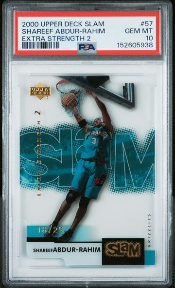 Shareef Abdur-Rahim 2000 Upper Deck Slam Extra Strength 2 PSA 10 POP 1