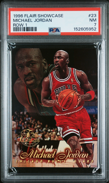 Michael Jordan 1996 Flair Showcase Row 1 PSA 7