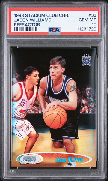 Jason Williams 1998 Stadium Club Chrome Refractor RC PSA 10