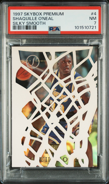 Shaquille O'Neal 1997 Skybox Premium Silky Smooth PSA 7