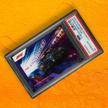 LEWIS HAMILTON Purple /10 2024 Topps Chrome Sapphire F1 Re-charged PSA A