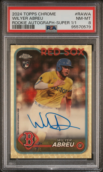 2024 Topps Chrome Wilyer Abreu Rookie Auto Superfractor 1/1