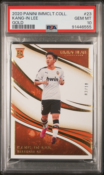 2020 Panini Immaculate Kang In Lee Gold /10 Rookie PSA 10
