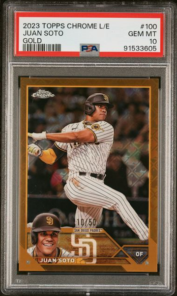 2023 Topps Chrome Logofactor GOLD Juan Soto