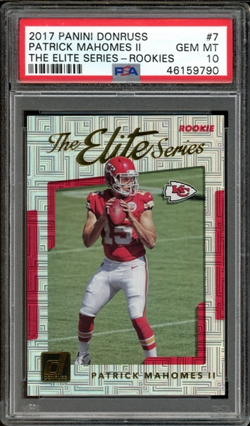 2017 Panini Patrick Mahomes ROOKIE PSA 10