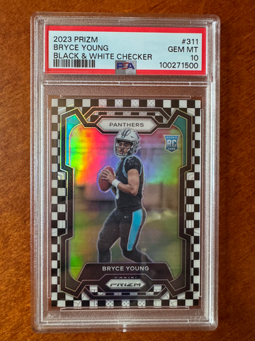 2023 Prizm Black White Checker Bryce Young