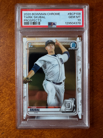 2020 bowman chrome prospects Tarik Skubal