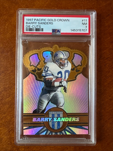 1997 Pacific Crown Die Cuts Barry Sanders