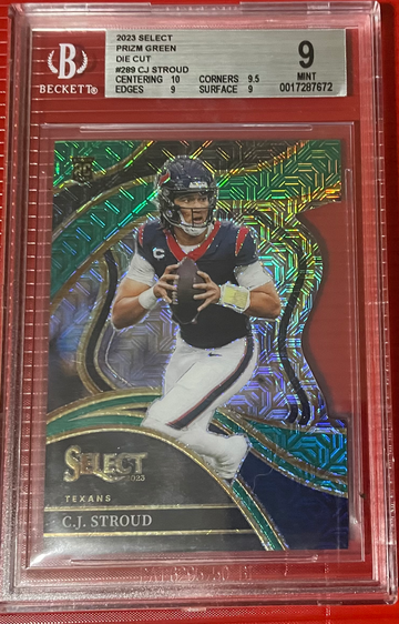 2023 Select CJ Stroud Club Level Green /5 BGS 9