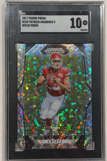 2017 Prizm Patrick Mahomes Disco SGC 10