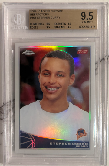 2009 Topps Chrome Stephen Curry Refractor /500 BGS 9.5 (TRUE GEM)