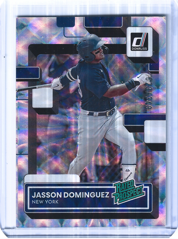 2022 Panini Donruss Jasson Dominguez Rated Prospect Silver /349 YANKEES
