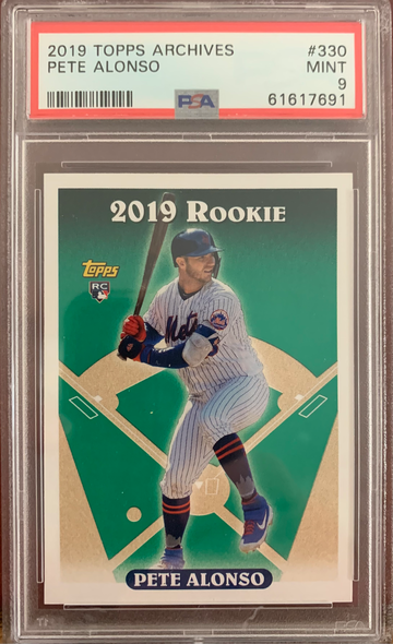 2019 Topps Archives #330 Pete Alonso PSA 9 Mint 