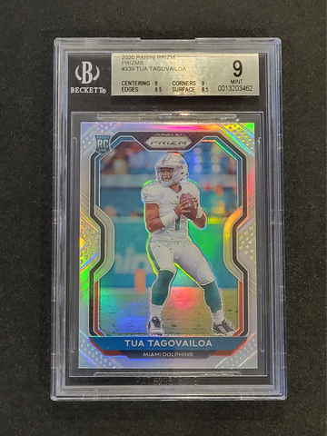 2020 Prizm TUA TAGOVAILOA Silver Prizm Rookie #339 Mint BGS 9
