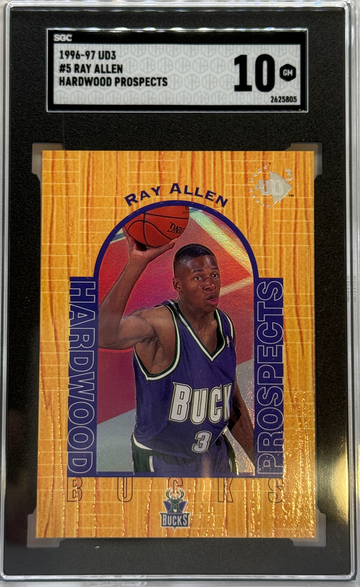 1996-97 UD3 Hardwood Prospects Ray Allen SGC 10 Gem Mint