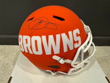 Odell Beckham Jr Full Size Autographed Cleveland Browns Helmet fanatics certified