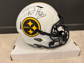 Pittsburgh Steelers TJ Watt Full-Size Autographed Helmet Alternate lor Beckett Witnessed