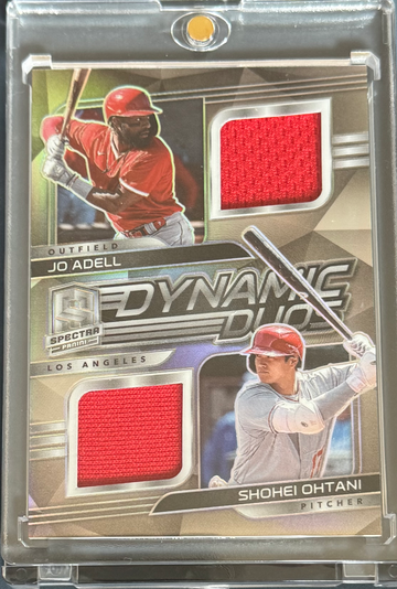 2021 Panini Spectra Dynamic Duos Shohei Ohtani and Jo Adell Game Worn Patch!