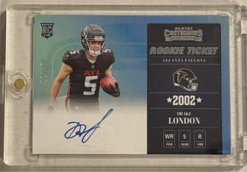 2022 Panini Contenders Drake London Rookie Ticket On Card Auto 4/22! 