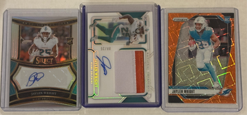 2024 Jaylen Wright Rookie Lot 2 autos National Treasures