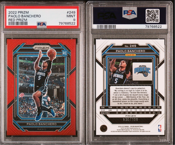 2022 Panini Prizm Paolo Banchero Rookie Red Prizm 136/299 POP52!
