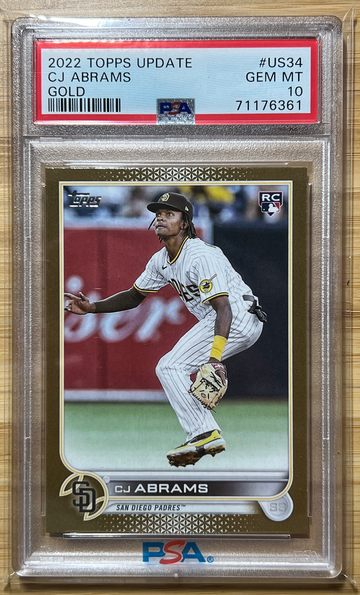 2022 Topps Update Gold CJ Abrams RC /2022 PSA 10