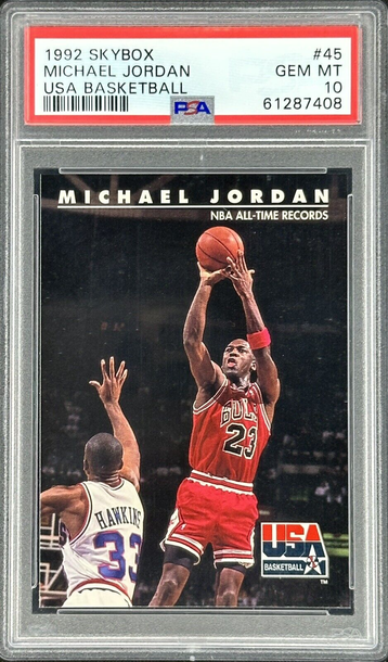 1992 Skybox USA Basketball Michael Jordan #45 PSA 10