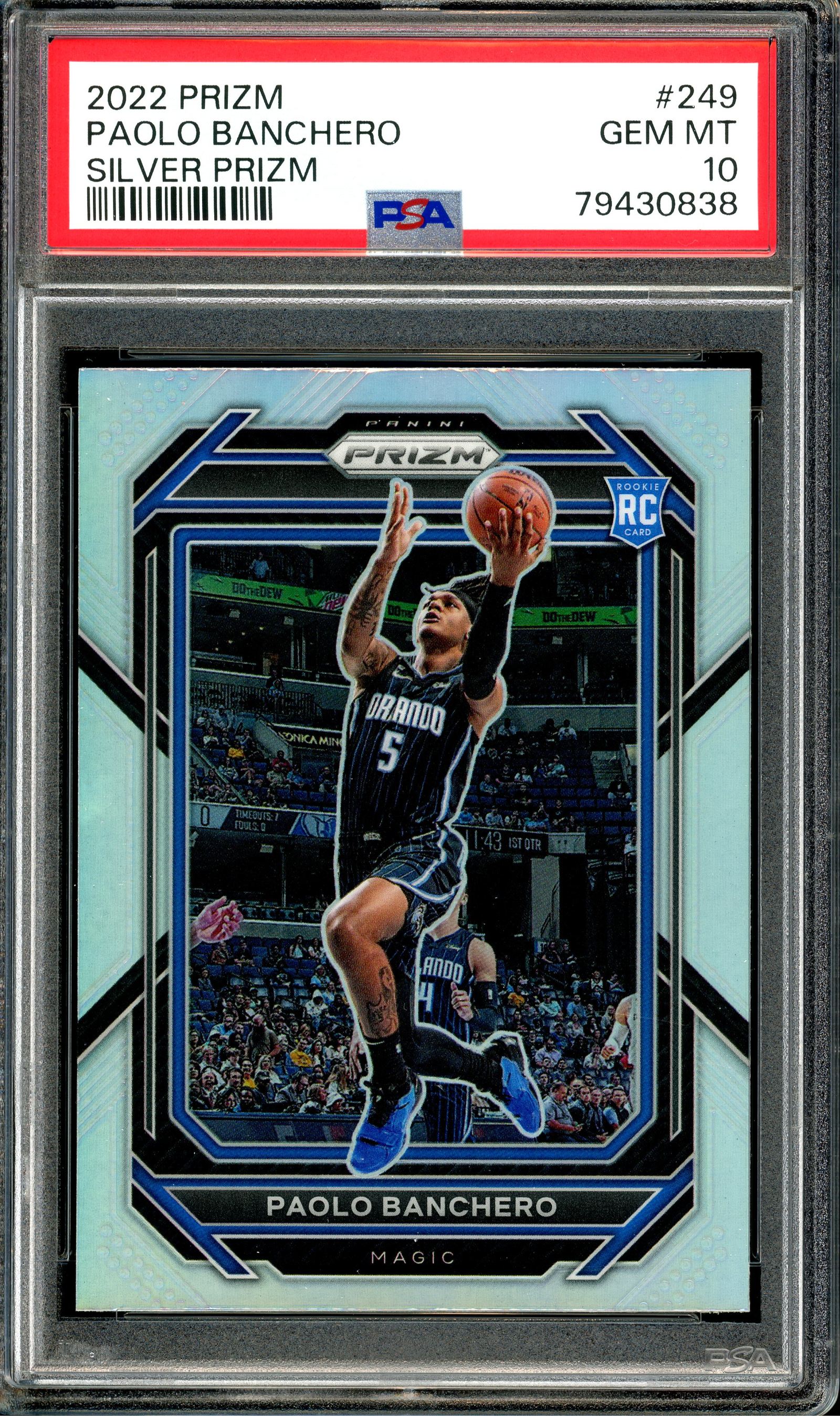 2022 Prizm Paolo Banchero Silver #249 PSA 10 | Card Ladder