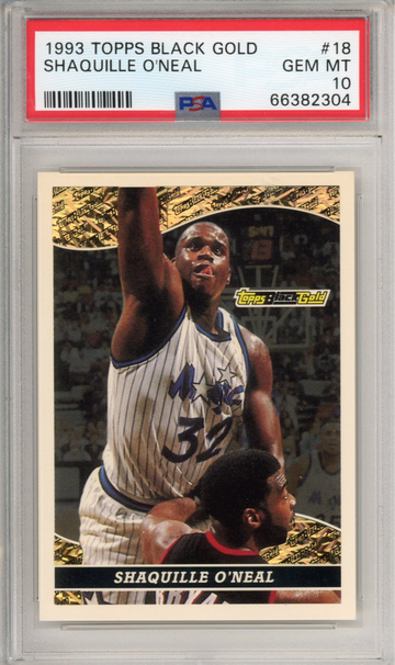 1993 Topps Black Gold #18 Shaquille O'Neal PSA 10